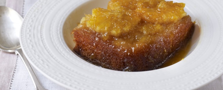 Caramelised orange pudding